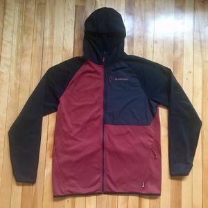 Armada Zip Fleece Ski Hoodie Red/Black - Men's XL